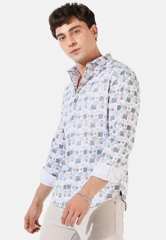 Campus Sutra Regular fit Button Up Shirt 'Sebastian' in Blue