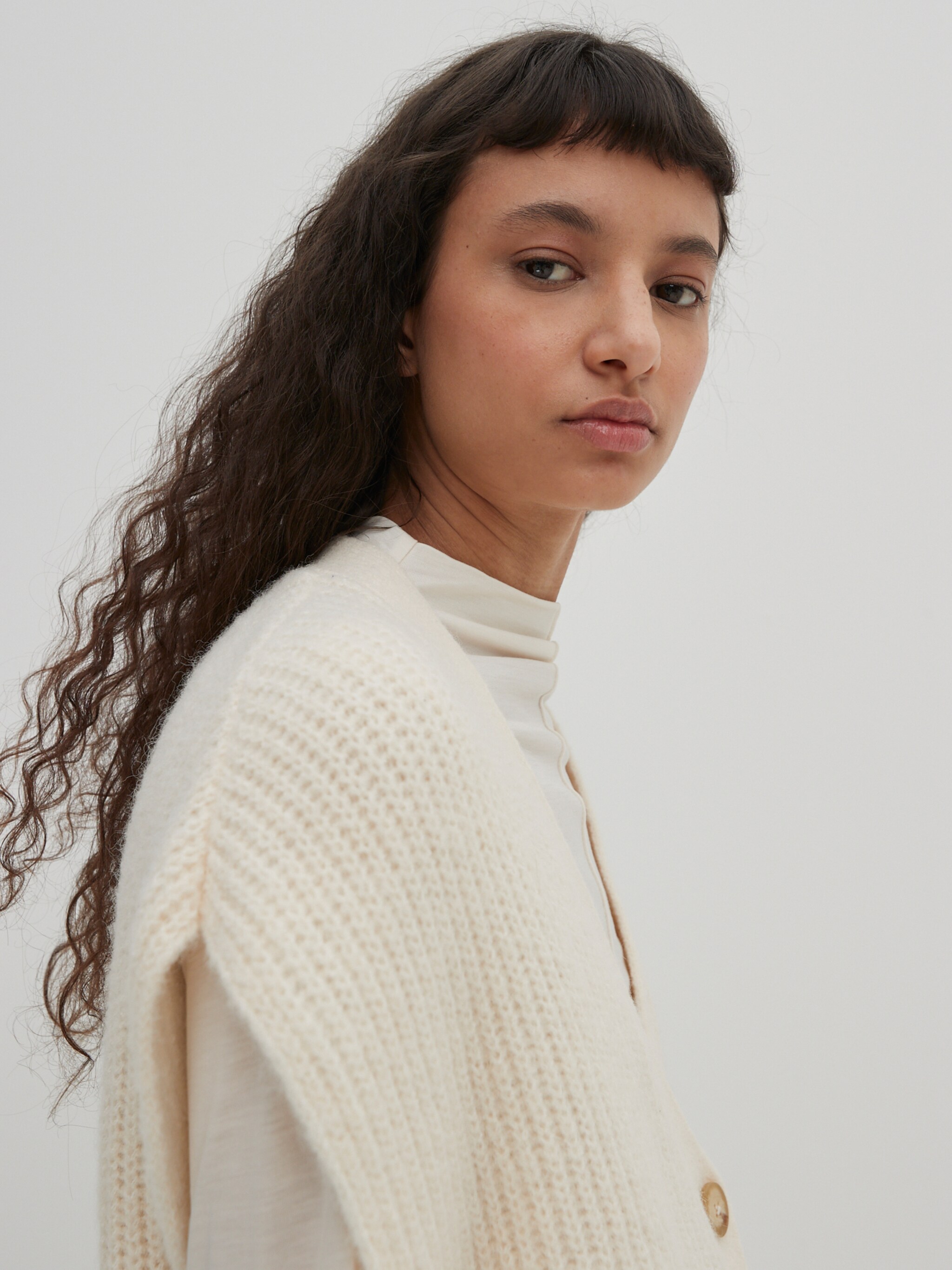 EDITED Produits Cardigan 'Sienna' blanc cassé