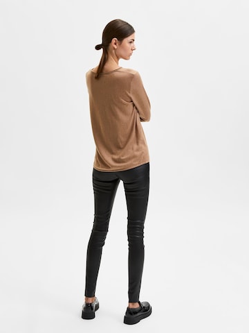 SELECTED FEMME Sweater 'LYDIA' in Brown