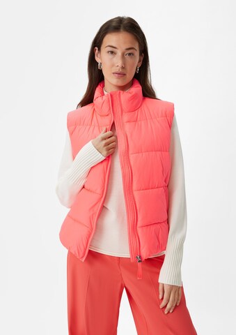 Gilet comma casual identity en rose : devant