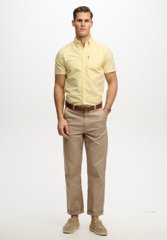Superdry & Co Regular fit Overhemd 'Essentials Oxford' in Geel