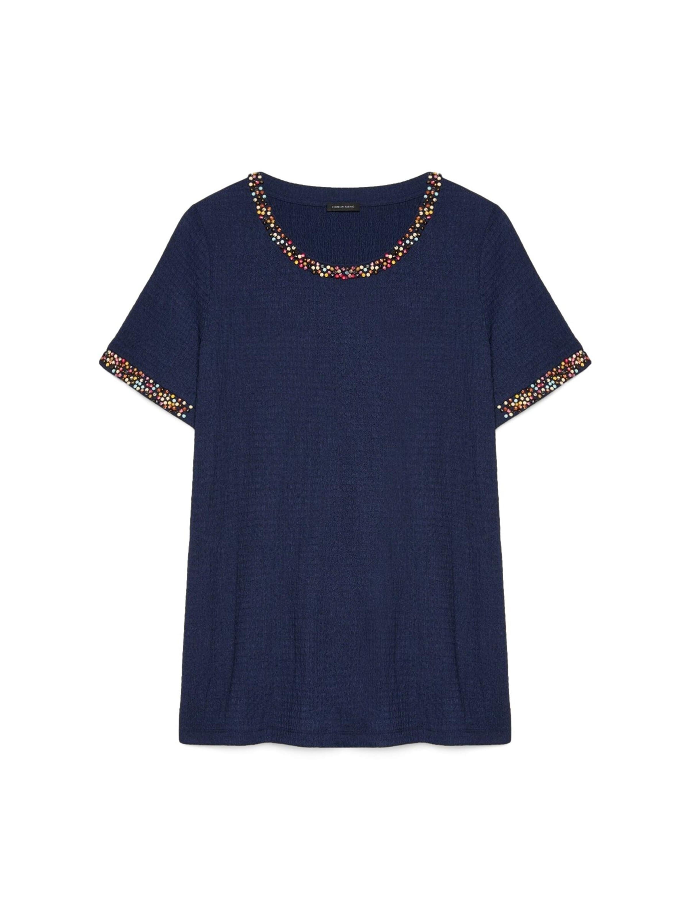 Fiorella Rubino - Camiseta en azul: frente