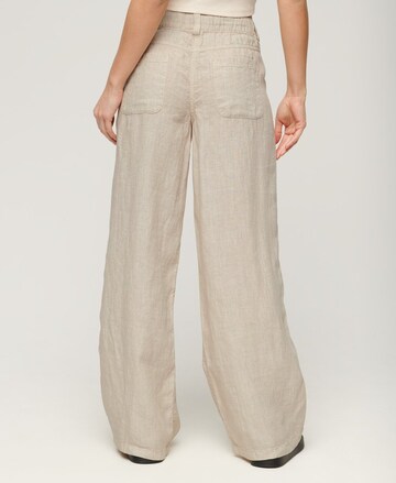 Superdry Wide Leg Hose in Beige