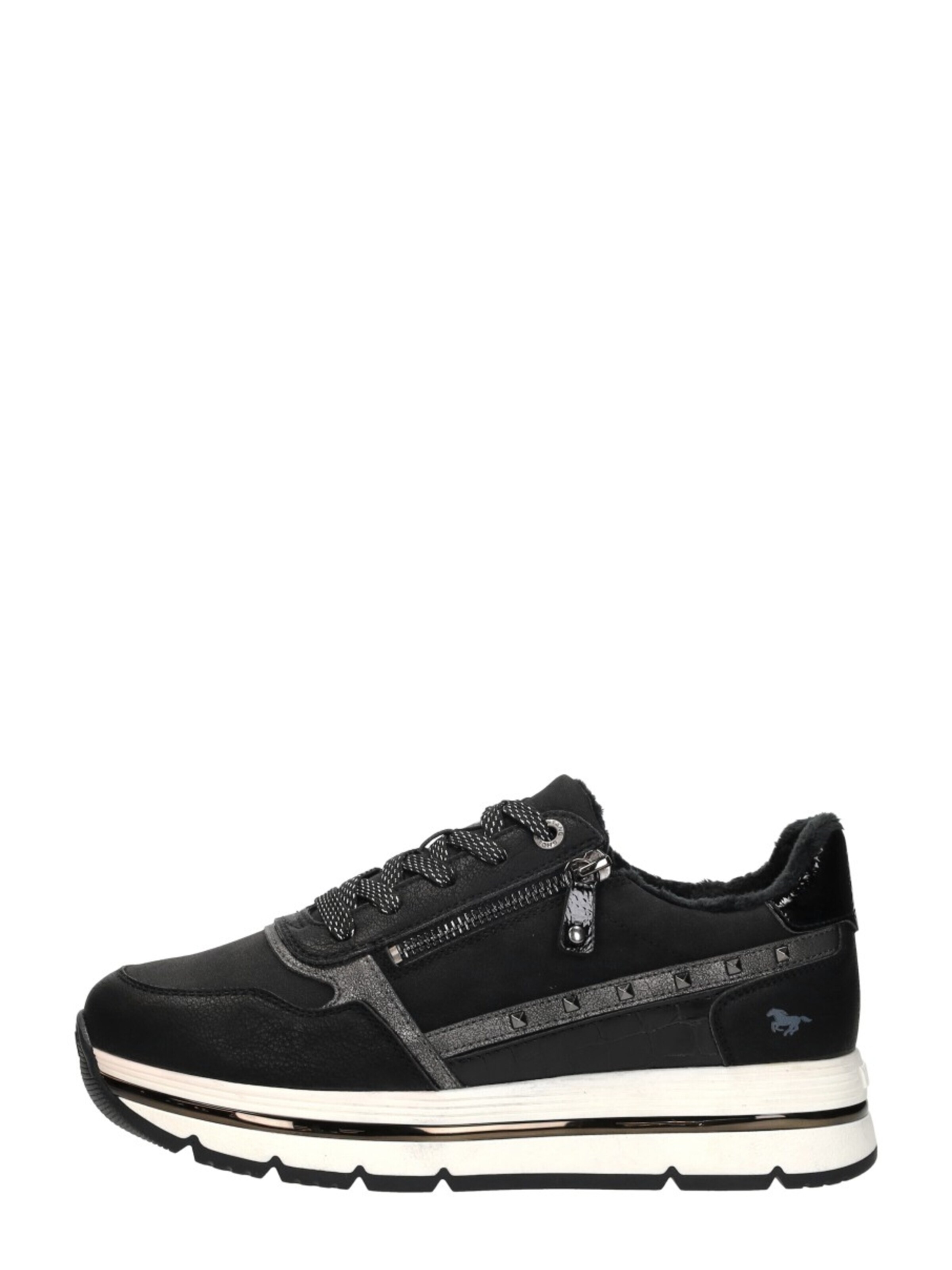 Baskets basses 'Sneakers Laag' MUSTANG en noir : devant