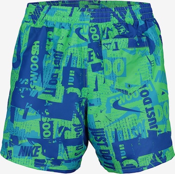 Maillot de bain de sport ' Collage LAP 4 inch ' Nike Swim en vert