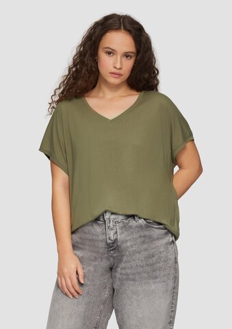 QS Shirt in Grün: Vorderseite