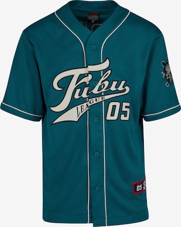 Maglietta 'Varsity' di FUBU in verde: frontale