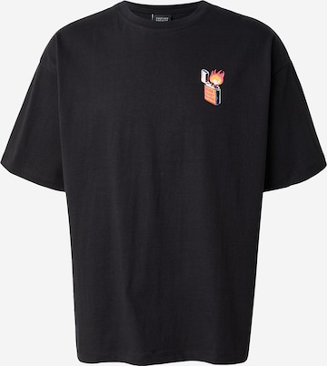 Kaotiko Koszulka 'UNKNOWN TRIP' w kolorze czarny: przód