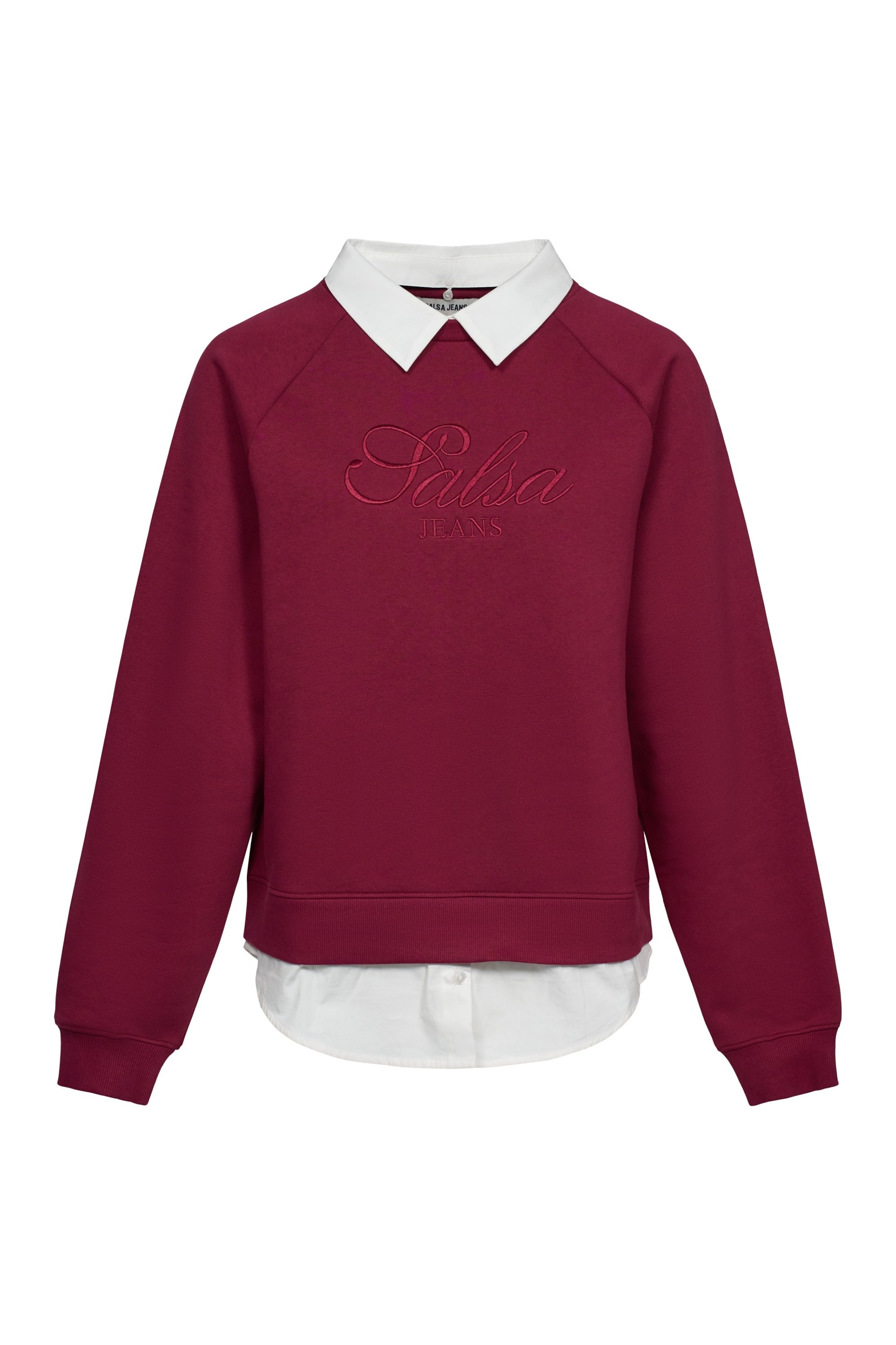 Salsa Jeans Trui in Rood: voorkant