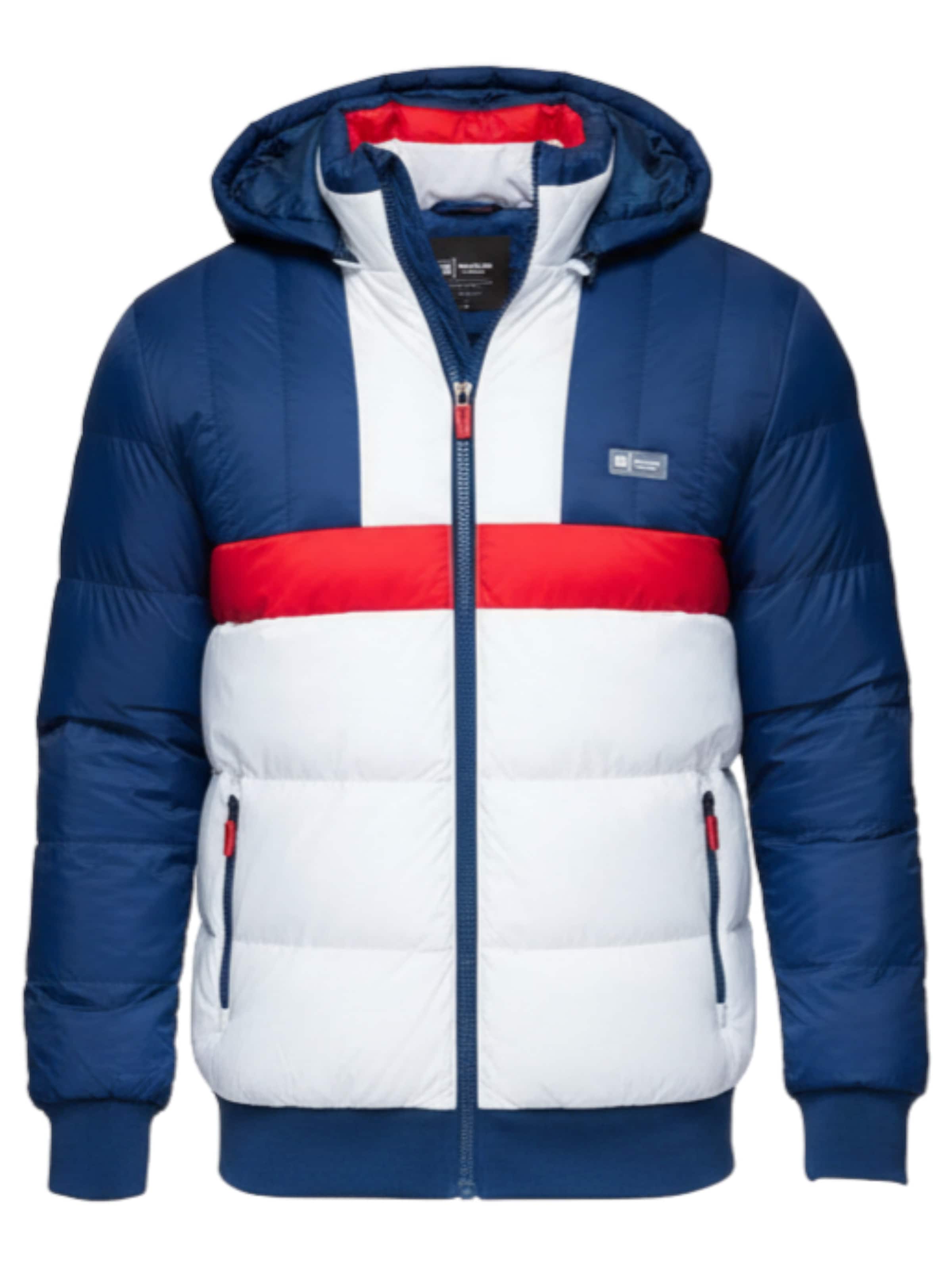 Ombre Winterjas in Blauw: voorkant