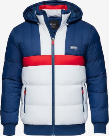 Ombre Winterjas in Blauw: voorkant