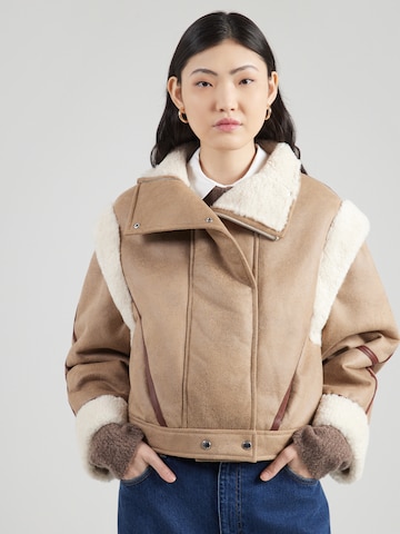 BOSSPrijelazna jakna 'Cheerlea' - smeđa boja: prednji dio