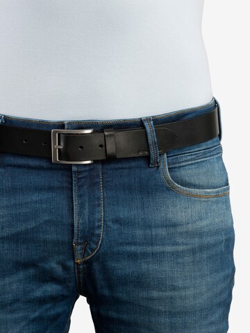 TOM TAILOR Belt 'JADEN' in Black: front