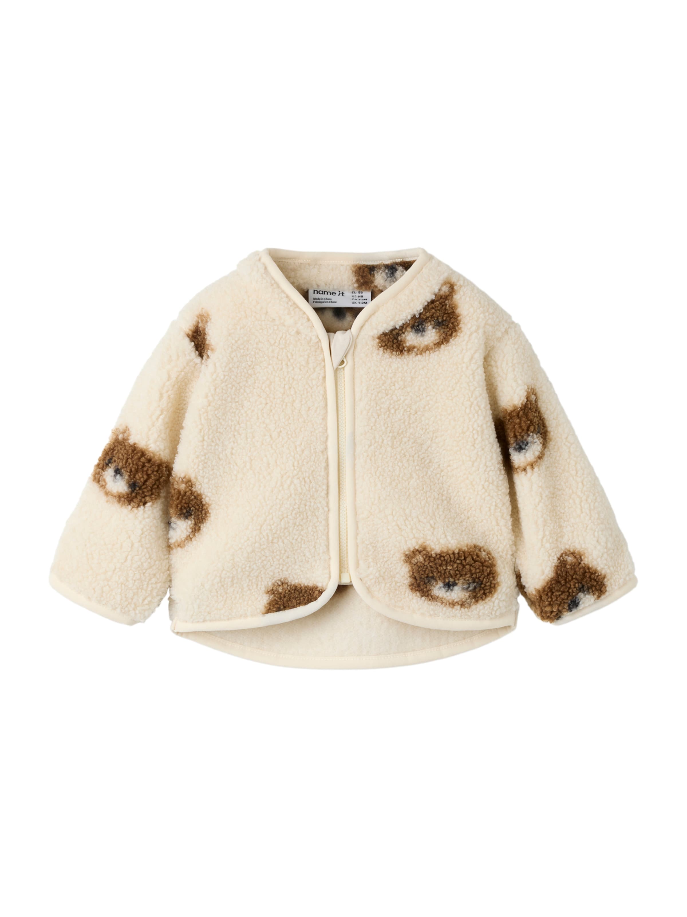 NAME IT - Chaqueta polar 'NBMOrlaj' en beige: frente