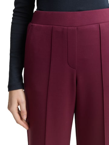 TOM TAILOR Loosefit Broek in Rood