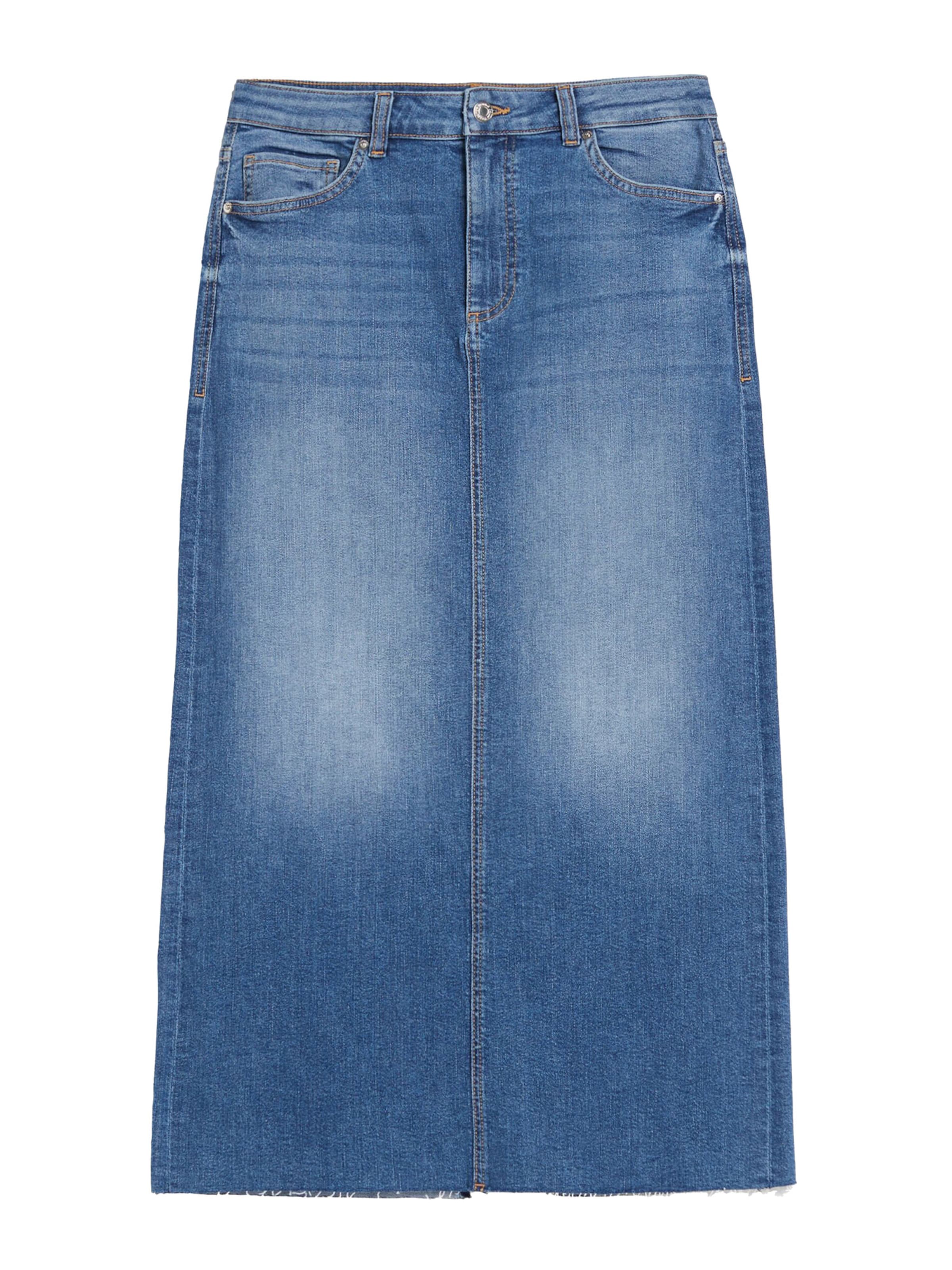 Jupe en jean boutonnée bershka deals