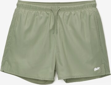 Pull&Bear Board Shorts in Green: front