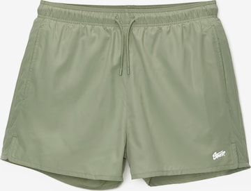 Shorts de bain Pull&Bear en vert : devant