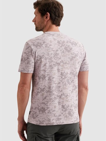 PME Legend Shirt 'PME LEGEND - T-shirt in slub cotton with allover print' in Roze