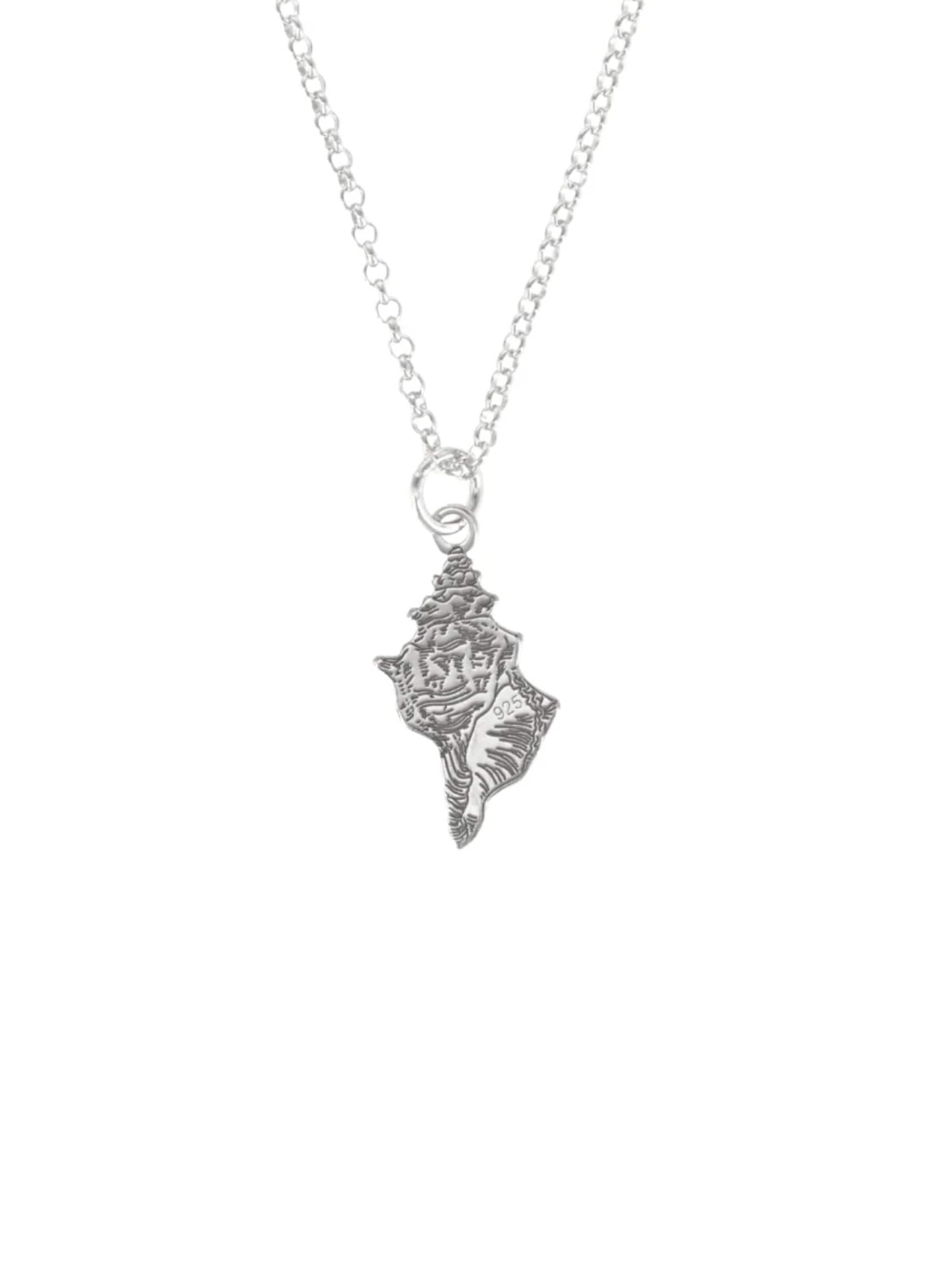 Fräulein Wunder - Colar 'Conch Muschel - Sterling Silber' em prata