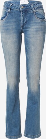 FREEMAN T. PORTER Flared Jeans 'Betsy' in Blauw: voorkant