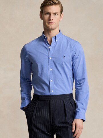 Slim fit Camicia di Polo Ralph Lauren in blu: frontale