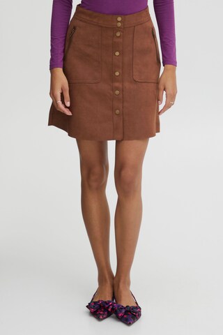 b.young Skirt in Brown: front