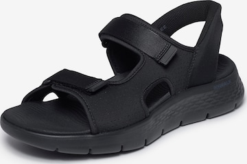 SKECHERS Sandale in Schwarz: Vorderseite