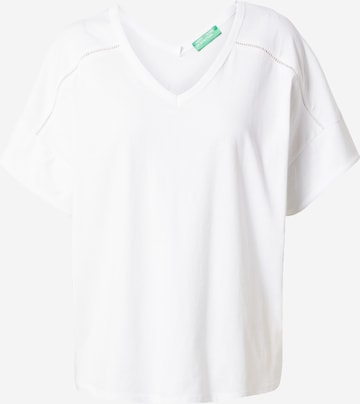 T-shirt UNITED COLORS OF BENETTON en blanc : devant