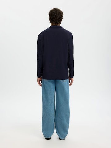 SELECTED - Ajuste regular Chaqueta saco en azul