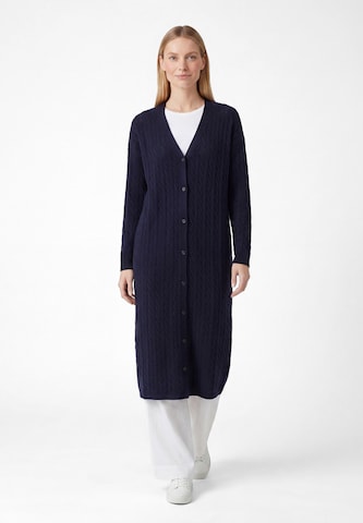 usha WHITE LABEL - Sobretudo de malha em azul: frente