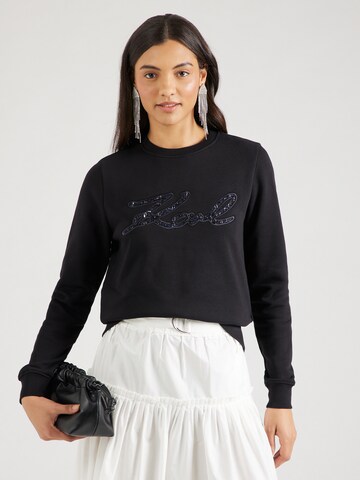 Karl Lagerfeld - Sudadera en negro: frente