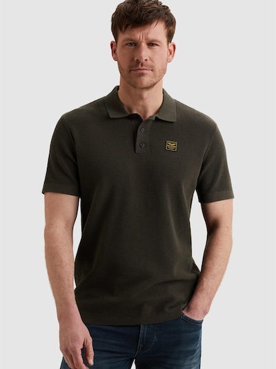 PME Legend Shirt 'Polo shirt with waffle texture'‌‌‌‌‌‌‌‌ in S in dunkelgrün, Produktansicht