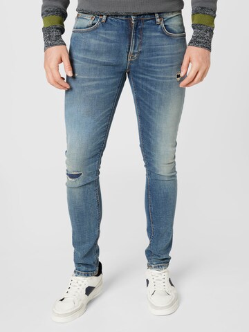 Nudie Jeans Co Slimfit Jeans in Blauw: voorkant