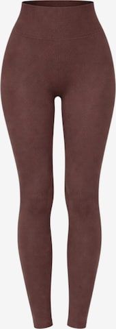 fashionshowcase Leggings 'LIVORA' i brun: forside