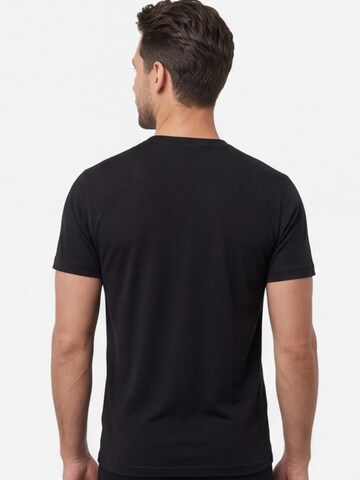 Alpenwert Shirt 'T-Shirt Herren Merino' in Black