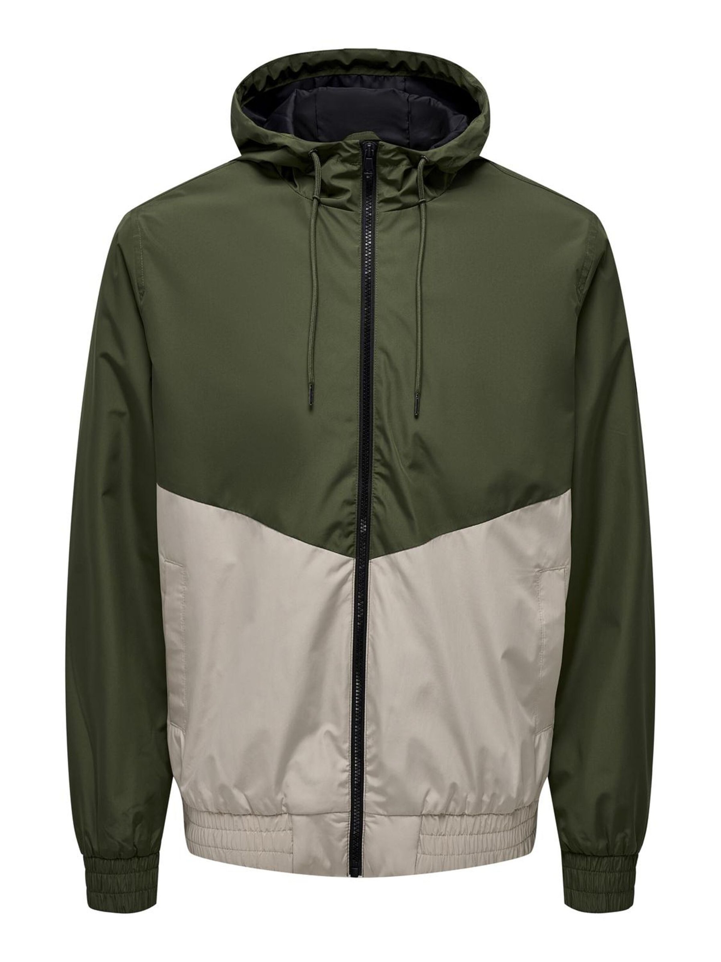 Only & Sons - Chaqueta de entretiempo en verde: frente