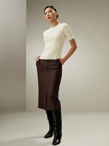 Lilysilk Shirt 'Essential Seidenstrick Oberteil' in Wit