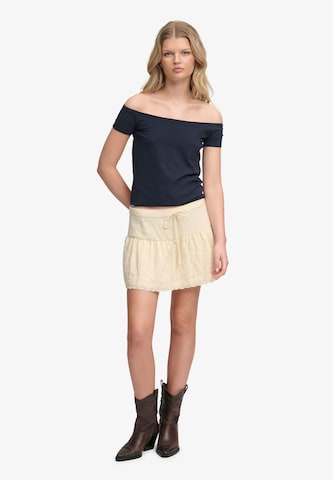 Superdry & Co Top 'Bardot' in Blauw