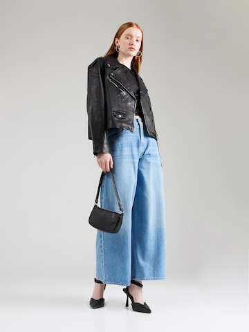 MOTHER Wide leg Jeans 'THE DINNER BELL' in Blauw