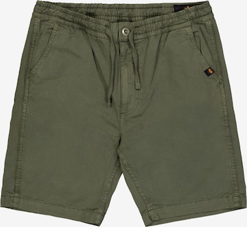 ALPHA INDUSTRIES Normalny krój Spodnie w kolorze zielony: przód