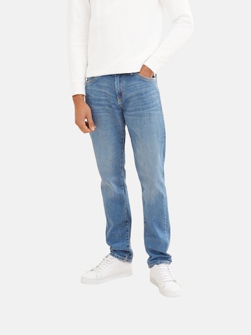 Coupe slim Jean 'Josh' TOM TAILOR en bleu : devant