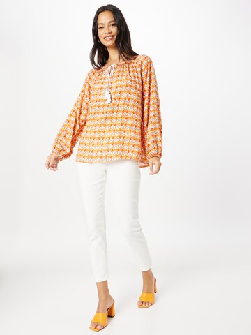 Zwillingsherz Bluse in Orange