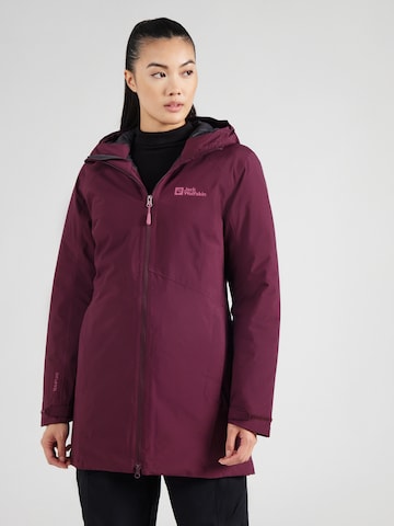 Veste outdoor 'HEIDELSTEIN' JACK WOLFSKIN en rouge : devant