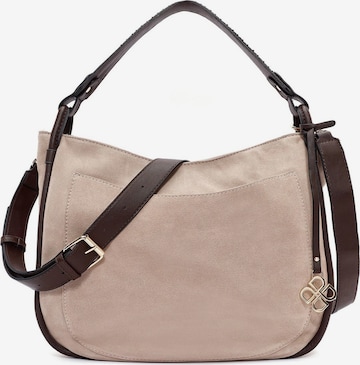 Borsa a spalla di Derimod in grigio: frontale