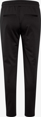 CULTURE Regular Trousers with creases 'Eloise' in Black