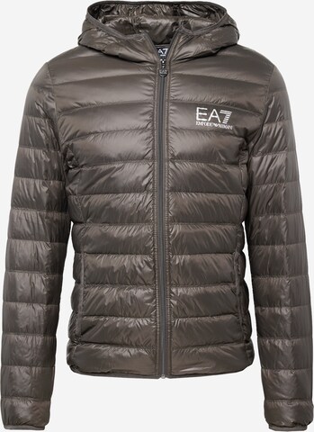 Veste mi-saison EA7 Emporio Armani en gris : devant