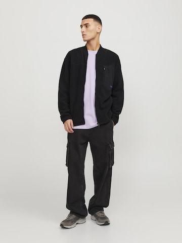 JACK & JONES Fleece Jacket in Black