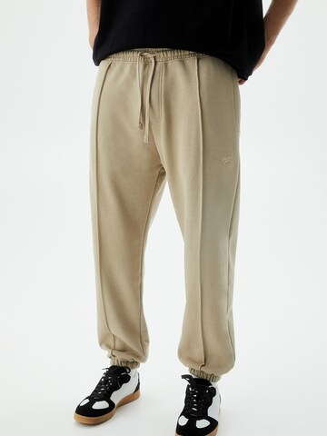 Pull&Bear Tapered Hose in Beige: predná strana