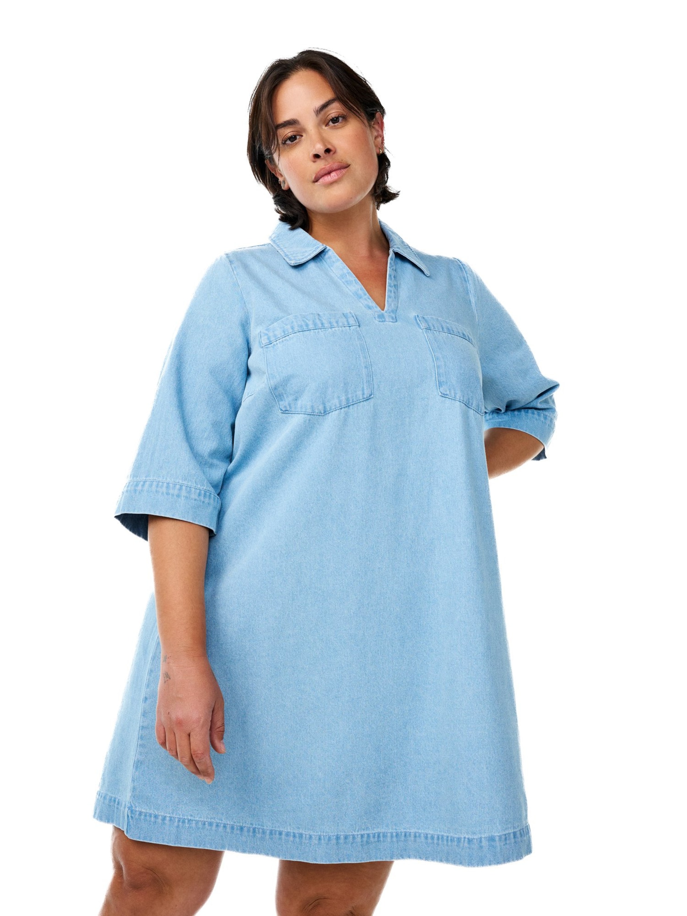 Rochie 'Jevia' de la Zizzi pe albastru: față